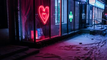 red and green neon light signages on building at nighttime